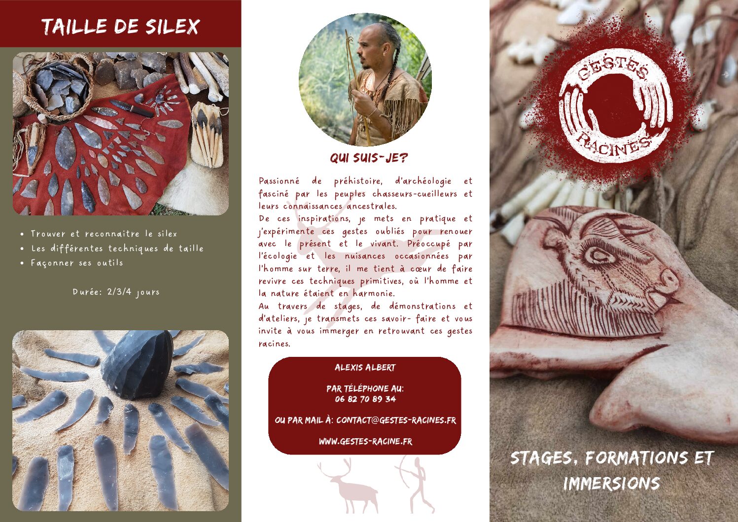 Dépliant stages et immersions