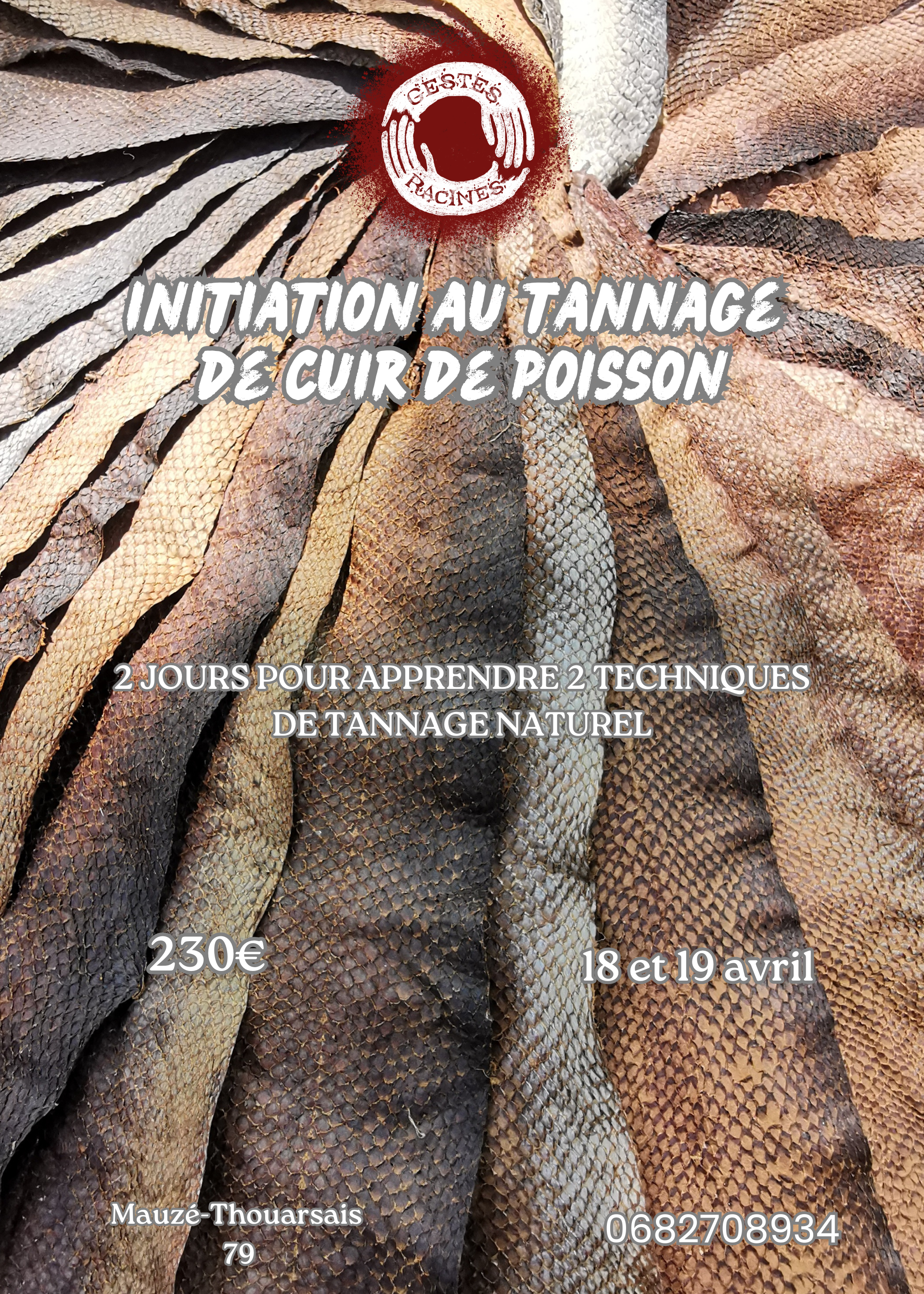stage de tannage cuir de poisson